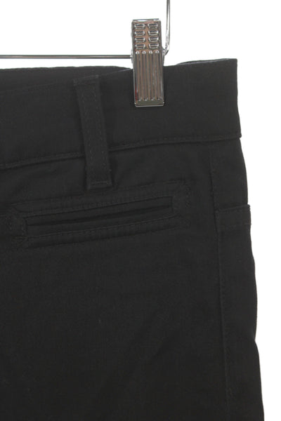 7 For All Mankind Women Black Chino Pants Button Closure Size 27