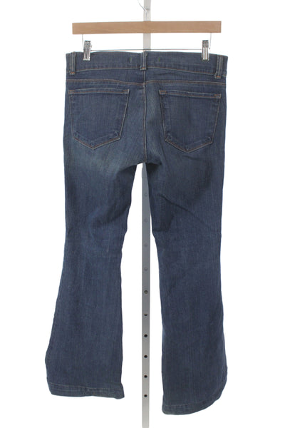 J Brand Women Bootcut Jeans Blue Mid Rise Cotton Blend Inseam 29 Size 27