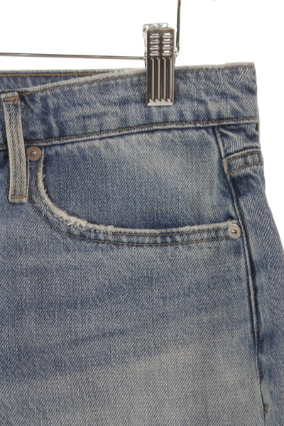 Frame Women Cut-Off Shorts Blue 85% Cotton Button Size 27