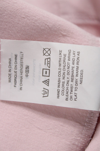 J Crew Womens Pink Basic Short Sleeve T-Shirt Round Neck Cotton Size M