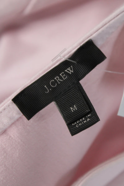 J Crew Womens Pink Basic Short Sleeve T-Shirt Round Neck Cotton Size M