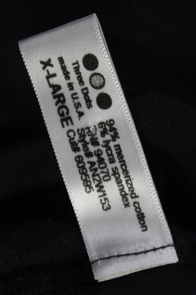 Three Dots Women Black Cowl Neck Jersey Long Sleeve T-Shirt Size XL