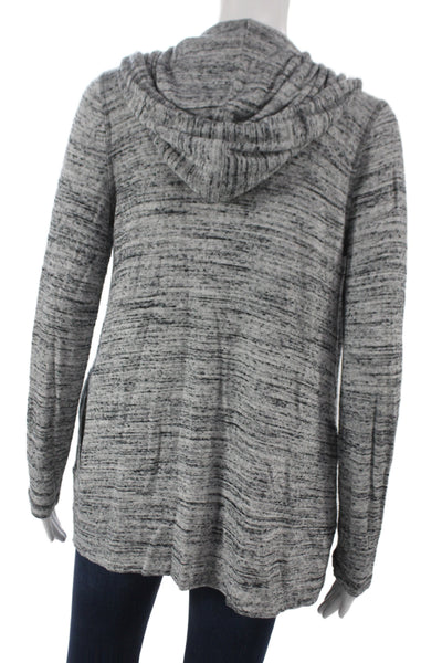Splendid Women Gray Multicolor Cowl Neck Long Sleeve Cardigan Size S