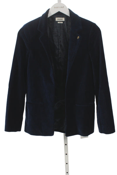 Zadig & Voltaire Childrens Boys Blazer Sapphire Blue Cotton Size EUR 36