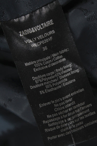 Zadig & Voltaire Childrens Boys Blazer Sapphire Blue Cotton Size EUR 36