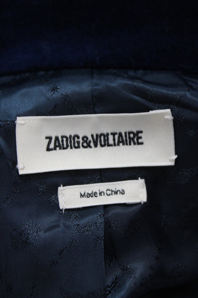 Zadig & Voltaire Childrens Boys Blazer Sapphire Blue Cotton Size EUR 36