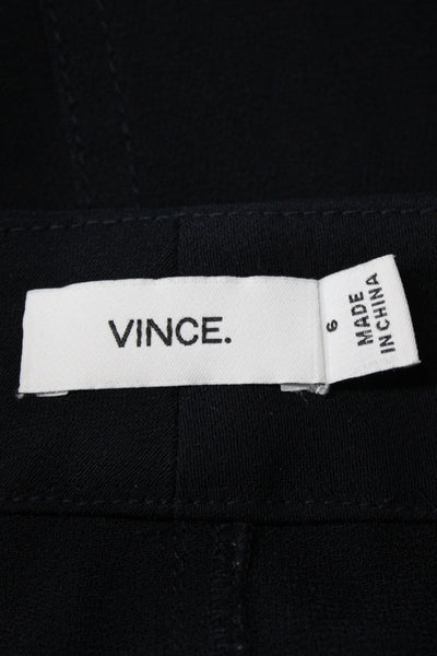 Vince Women Black Jogger Pants Zip Polyester Size 6