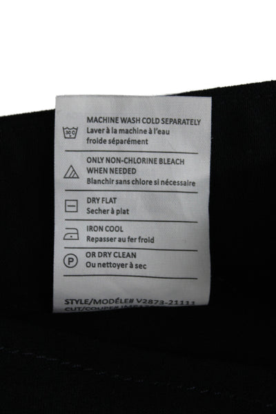 Vince Women Black Jogger Pants Zip Polyester Size 6