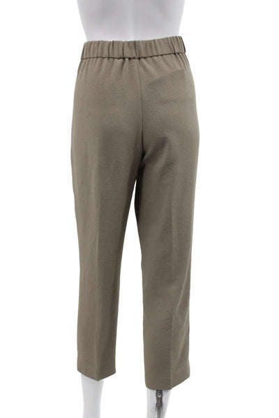Babaton Womens Dress Pants Brown Pull On Polyester Size 6