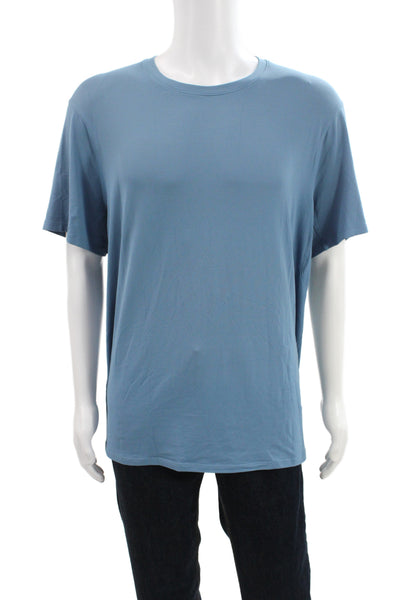 Lululemon Mens Blue Modal Crew Neck Short Sleeve Basic T-Shirt Size XL