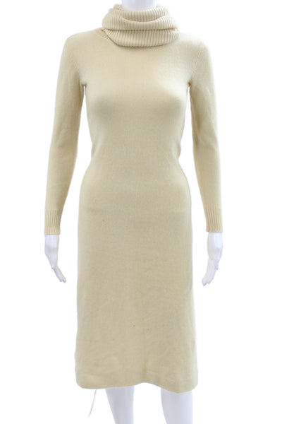 Bergdorf Goodman Womens Cashmere Turtleneck Sweater Dress Longsleeve Size M