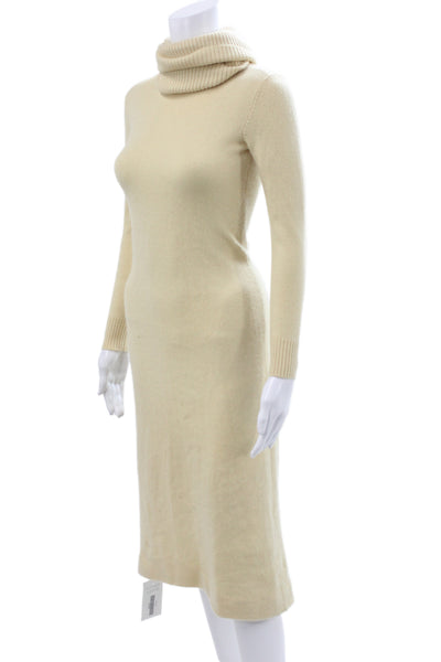 Bergdorf Goodman Womens Cashmere Turtleneck Sweater Dress Longsleeve Size M
