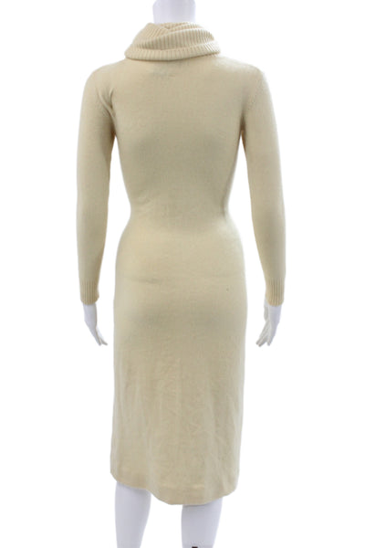 Bergdorf Goodman Womens Cashmere Turtleneck Sweater Dress Longsleeve Size M