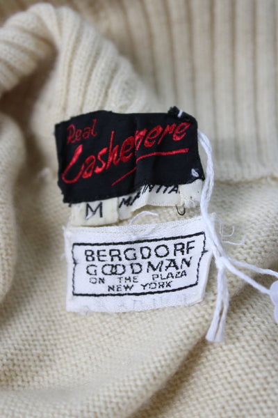 Bergdorf Goodman Womens Cashmere Turtleneck Sweater Dress Longsleeve Size M