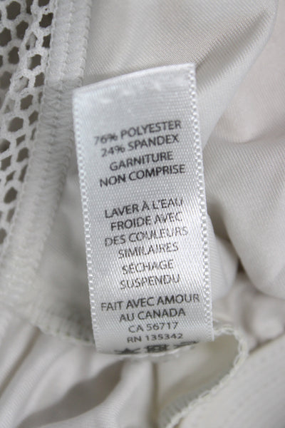 Michi Womens White V Neck Tank Dress Sleeveless Athleisure Size S