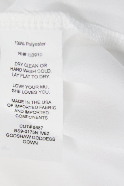Show Me Your Mumu Women Maxi Dress White V Neck Sleeveless Boho Midi Zip Size S