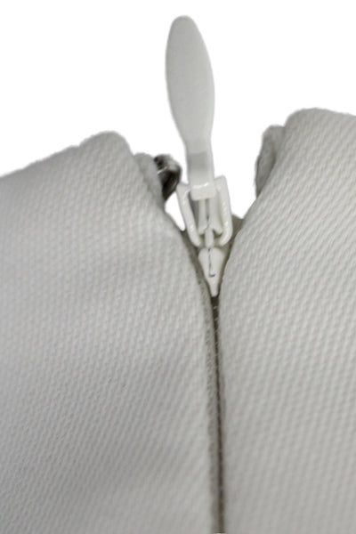 Intermix Womens White Corset Camisole Square Neck Zip Viscose Sleeveless Size 0