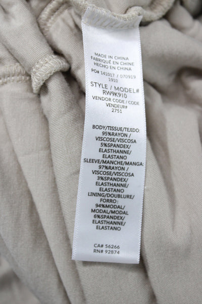 Splendid Womens Beige Rayon V Neck Long Sleeve Cardigan Solid Casual Size M