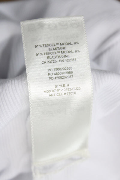 Wilfred Free Womens Basic White T-Shirt Short Sleeve Size XS