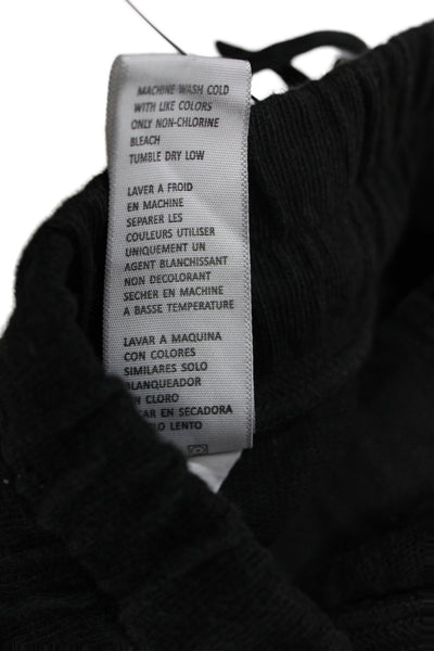 Standard James Perse Womens Black Jogger Pants 100% Cotton Drawstring Size 3