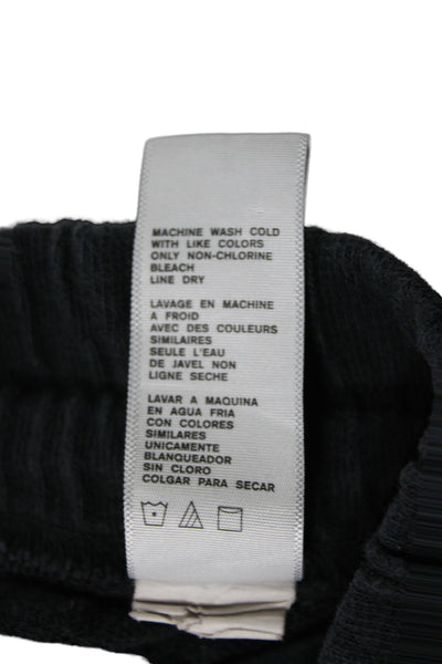 Standard James Perse Womens Jogger Pants Black Cotton Drawstring Size 4