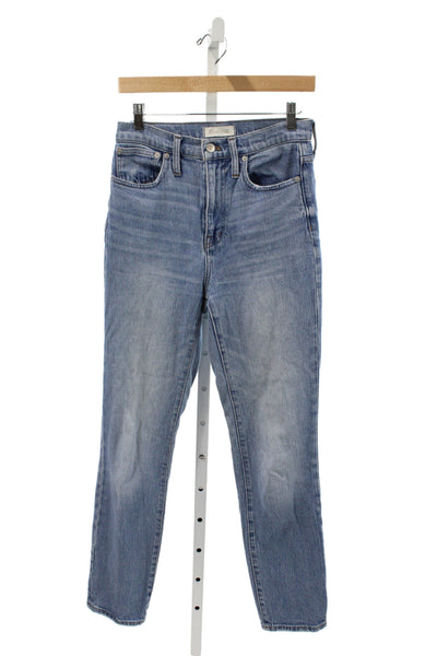 Madewell Womens Ankle Jeans Blue Mid Rise Cotton Size 24