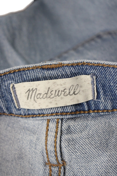 Madewell Womens Ankle Jeans Blue Mid Rise Cotton Size 24