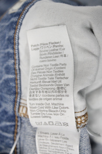 Madewell Womens Ankle Jeans Blue Mid Rise Cotton Size 24