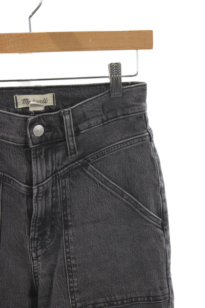 Madewell Womens Wide-Leg High Waist Gray Jeans Size 26
