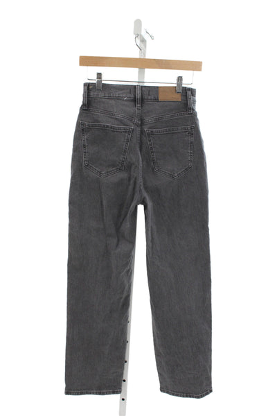 Madewell Womens Wide-Leg High Waist Gray Jeans Size 26