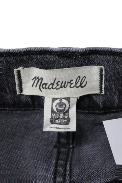 Madewell Womens Wide-Leg High Waist Gray Jeans Size 26