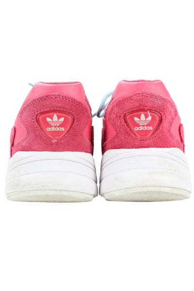 Adidas Womens Lace Up Suede Trim Snakeskin Print Logo Sneakers Pink Size 9