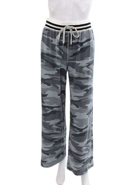 Splendid Womens Gray Camo Sweatpants Drawstring Inseam 30 Size M