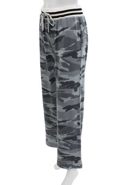 Splendid Womens Gray Camo Sweatpants Drawstring Inseam 30 Size M