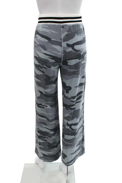 Splendid Womens Gray Camo Sweatpants Drawstring Inseam 30 Size M