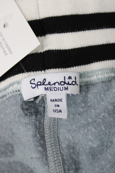 Splendid Womens Gray Camo Sweatpants Drawstring Inseam 30 Size M