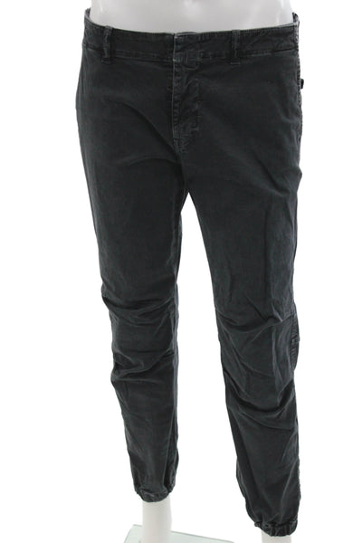 Nili Lotan Women Black Cotton Jogger Pants Size 6