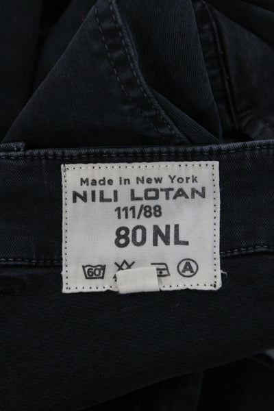 Nili Lotan Women Black Cotton Jogger Pants Size 6