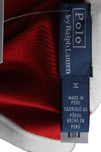 Polo Ralph Lauren Womens Basic Red Cotton Sleeveless Tank Top Round Neck Size M
