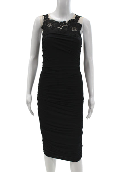 Bailey 44 Womens Bodycon Black Dress Sleeveless Round Neck Rayon Size S