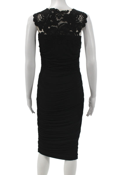 Bailey 44 Womens Bodycon Black Dress Sleeveless Round Neck Rayon Size S
