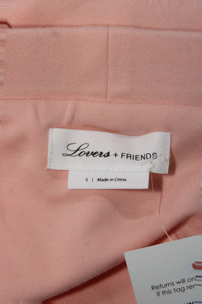 Lovers + Friends Womens Off Shoulder Bodycon Mini Dress Pink Size S