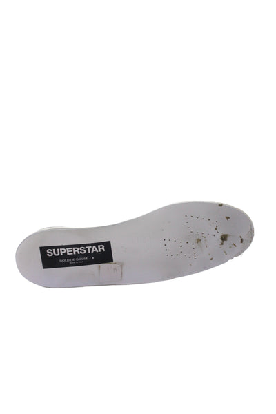 Golden Goose Deluxe Brand Womens Leather Superstar Sneaker Blue Size EUR 40