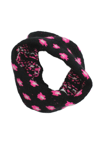 Autumn Cashmere Womens Cashmere Knit Infinity Scarf Black