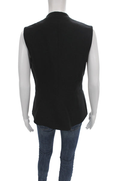 Estelle & Finn Women Black V Neck Suit Vest Business Rayon Size 8