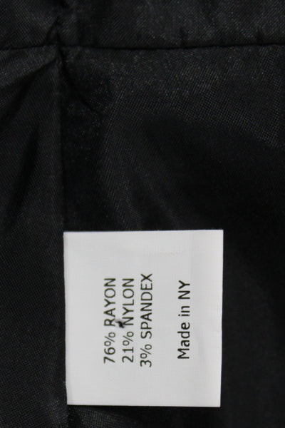 Estelle & Finn Women Black V Neck Suit Vest Business Rayon Size 8