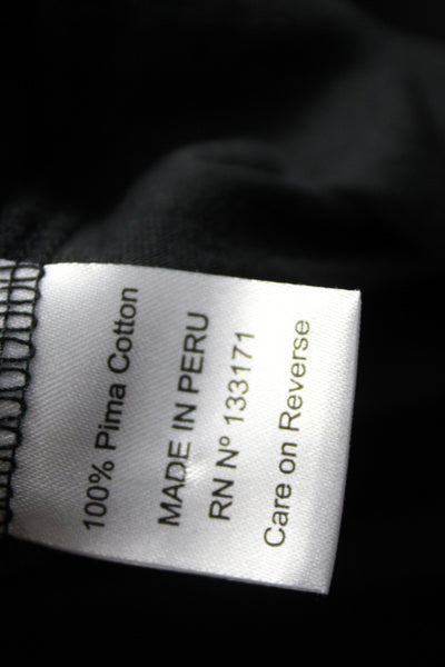 Planet by Lauren G Womens Boatneck Longsleeve Sweater Black Cotton Size OS