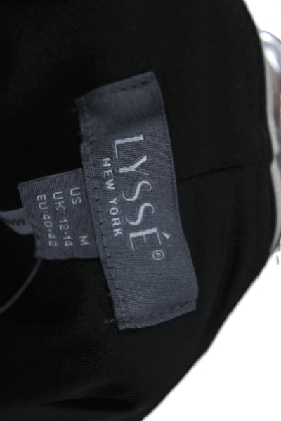 Lysse Womens Cropped Pull On Pants Beige Cotton Athleisure Size M