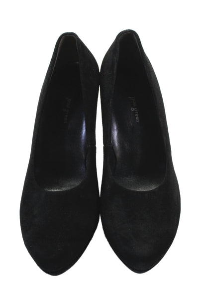 Paul Green Womes Suede Slip On Pumps Heels Black Size 3.5