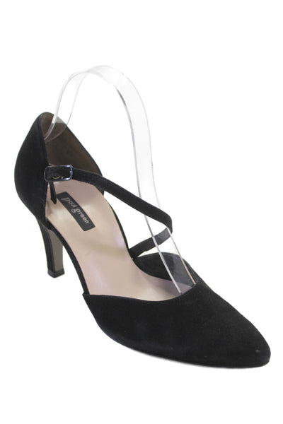 Paul Green Womens Suede Pointed Toe Heels Black Size 4